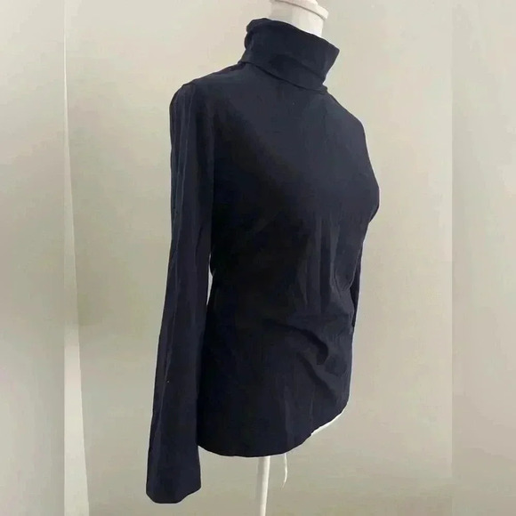 TALBOTS - Navy turtle neck long sleeve M - Picture 3 of 7